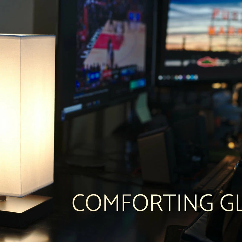 Promo ๐งจ Kira Home Lucerna 13" LED TOUCH Table Lamp, Nightstand Lamp For Bedroom, Fabric โ๏ธ 5 Promo ๐งจ Kira Home Lucerna 13" LED TOUCH Table Lamp, Nightstand Lamp For Bedroom, Fabric โ๏ธ - Image 3