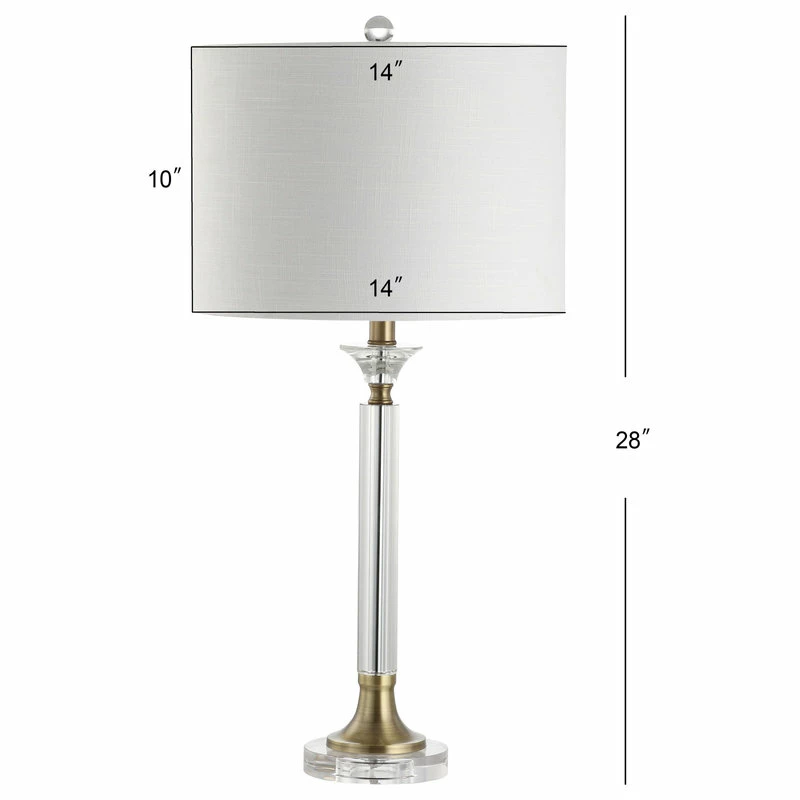 Cheapest ๐ JONATHAN Y Mark Crystal And Metal LED Table Lamp, Clear And Brass Gold, Set Of 2, 28" ๐ 10 Cheapest ๐ JONATHAN Y Mark Crystal And Metal LED Table Lamp, Clear And Brass Gold, Set Of 2, 28" ๐ - Image 8
