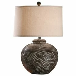 Best Pirce ๐ Crestview Collection ๐จ Hammered Ceramic Pot Table Lamp โญ