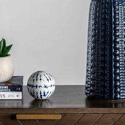 Outlet 🎉 NuLOOM 30" Polona Ceramic Linen Shade Table Lamp, Navy 🥰 -Lamps Sales Store 5f6177c10e863e19 8477 w800 h800 b0 p0