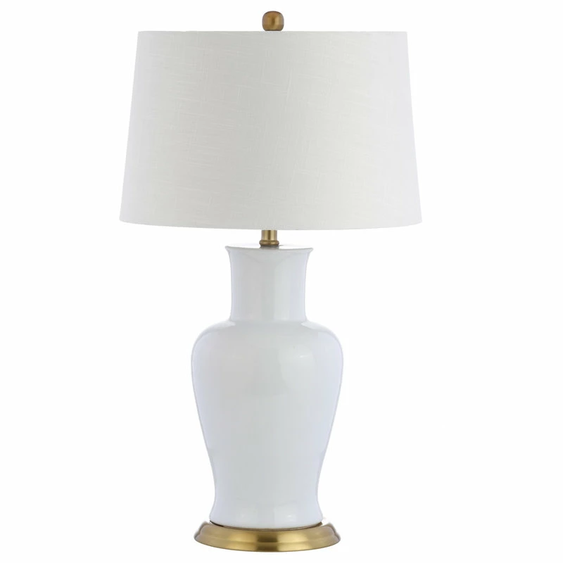 Cheapest 🥰 JONATHAN Y Julian 29" Ceramic Table Lamp, White/Gold 💯 8 Cheapest 🥰 JONATHAN Y Julian 29" Ceramic Table Lamp, White/Gold 💯 - Image 6