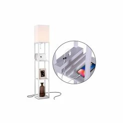 Cheapest 🔥 Brightech Maxwell Charger - Shelf Floor Lamp With USB Charging And Outlet LED, O 😉