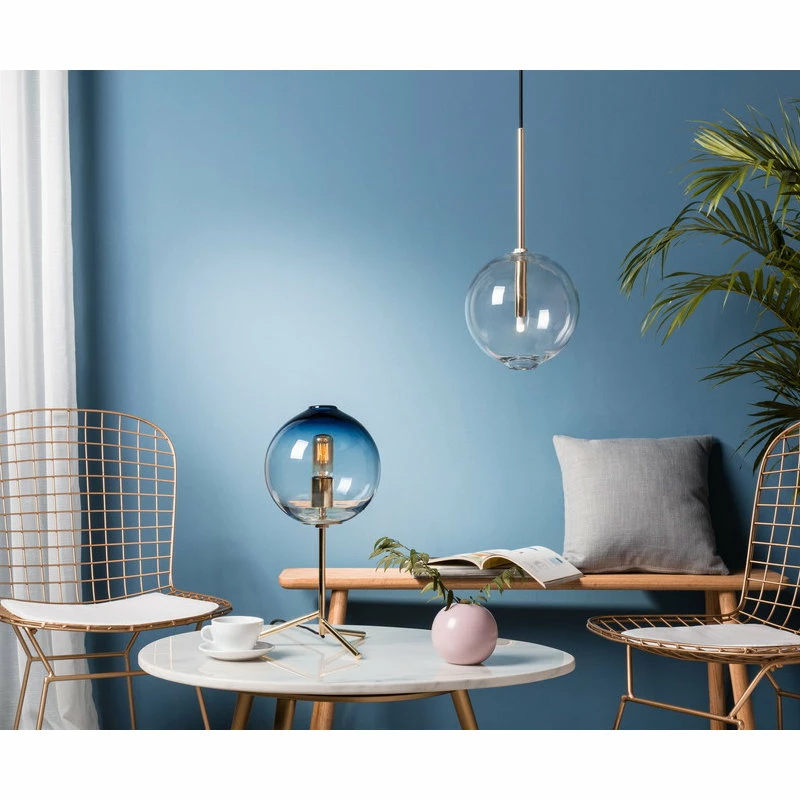 Best deal ๐ Casamotion Golden Metal Hand Blown Glass Table Lamp, Blue ๐ 4 Best deal ๐ Casamotion Golden Metal Hand Blown Glass Table Lamp, Blue ๐ - Image 2