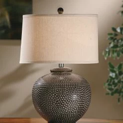 Best Pirce 🌟 Crestview Collection 🔨 Hammered Ceramic Pot Table Lamp ⭐ -Lamps Sales Store 61c18d6e0e81d77b 0755 w800 h800 b0 p0