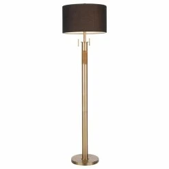 Brand new 🧨 Trophy Industrial Floor Lamp, Antique Brass With Black Linen Shade By LumiSource 🤩 -Lamps Sales Store 6401d4890cd33b8f 5690 w800 h800 b1 p0