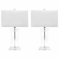 Budget 😍 NuLOOM 25" Helena Crystal Ionic Column Cotton Shade Clear Table Lamp 👏 -Lamps Sales Store 65c12b320db9f8db 8092 w800 h800 b1 p0