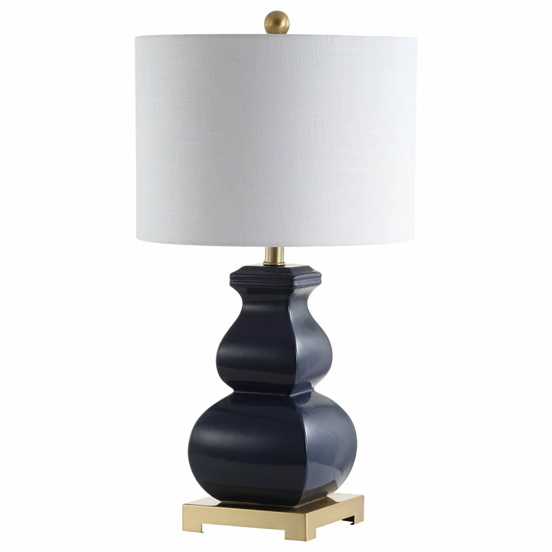 New 🔥 JONATHAN Y Vienna 25.5" Ceramic LED Table Lamp, Navy, Gold, White 💯 7 New 🔥 JONATHAN Y Vienna 25.5" Ceramic LED Table Lamp, Navy, Gold, White 💯 - Image 5