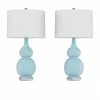 Brand new ๐งจ Lavish Home Set Of 2 Ceramic Double Gourd Table Lamps, Blue โค๏ธ 1 Brand new ๐งจ Lavish Home Set Of 2 Ceramic Double Gourd Table Lamps, Blue โค๏ธ -Lamps Sales Store 67013f330cbf3ab4 9079 w800 h800 b1 p0