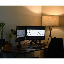 Brand new 😍 Kira Home Sadie 60" Tripod LED Floor Lamp, 9W Bulb (/), Honey Beige Drum Shade ❤️ -Lamps Sales Store 6b6100300bd9d504 8654 w800 h800 b0 p0