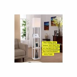 Cheapest 🔥 Brightech Maxwell Charger - Shelf Floor Lamp With USB Charging And Outlet LED, O 😉 -Lamps Sales Store 70c19a460eda0c15 0836 w800 h800 b0 p0