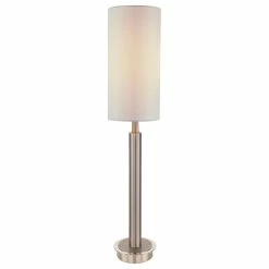 New 😍 Artiva USA Catriona 27" Modern Slim Oval LED Touch Table Lamp, Satin Nickel 🎉 -Lamps Sales Store 7441dcb90c649381 4477 w800 h800 b1 p0