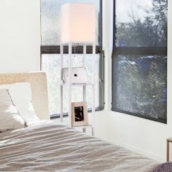 Cheapest 🔥 Brightech Maxwell Charger - Shelf Floor Lamp With USB Charging And Outlet LED, O 😉 -Lamps Sales Store 7511dadb0eb526f1 0836 w800 h800 b0 p0