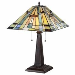 Cheapest ✨ CHLOE Lighting, Inc. Kinsey 2-Light Mission Table Lamp ⌛