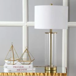 Cheapest 😉 JONATHAN Y Collins 29.25" Glass Table Lamp, Brass Gold 🔥 -Lamps Sales Store 76a178ee0387bf97 1924 w800 h800 b0 p0