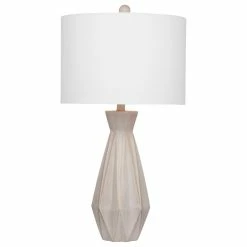 Budget ๐ฅฐ BASSETT MIRROR CO. Bassett Mirror Branka Table Lamp In Cement W/Gold Finish L3418TEC ๐