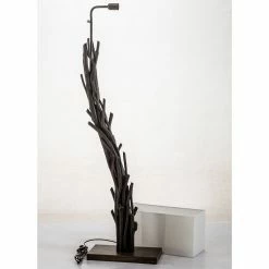 Best deal 👍 Vandue Corporation Modern Home Angled Driftwood Nautical Wooden Floor Lamp - Blackwood ✨ -Lamps Sales Store 7711796d0eb1c01e 8035 w800 h800 b0 p0