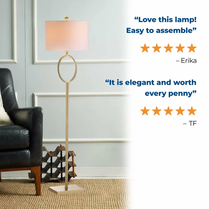 Hot Sale ๐งจ JONATHAN Y April Metal Modern Contemporary LED Floor Lamp, Brass Gold ๐ 11 Hot Sale ๐งจ JONATHAN Y April Metal Modern Contemporary LED Floor Lamp, Brass Gold ๐ - Image 9