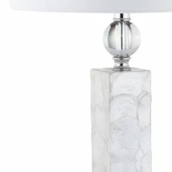 Brand new 🌟 JONATHAN Y Bailey 32" LED Seashell Table Lamp, White, Set Of 2 😀 -Lamps Sales Store 7a214e640387bbc9 0117 w800 h800 b0 p0