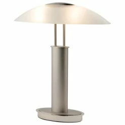 Outlet ๐ Artiva Avalon Plus LED 2-Tone Touch Table Lamp With Oval Frosted Glass Shade ๐