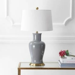 Promo 👍 JONATHAN Y Julian 29" Ceramic Table Lamp, Gray 👏 -Lamps Sales Store 7e21c61a0387c03d 1238 w800 h800 b0 p0