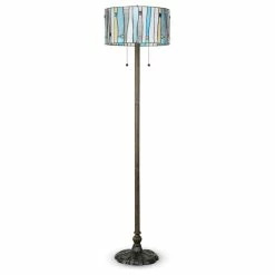 Brand new ⭐ Serena D'italia Contemporary Tiffany 2-Light Blue 58" Bronze Floor Lamp 🔥 -Lamps Sales Store 7f21fa0d09a5ca71 7495 w800 h800 b1 p0