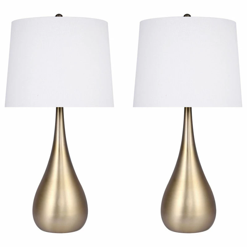Cheap 🔥 LumiSource 30" Plated Gold Teardrop Table Lamps, Set Of 2 ❤️ 3 Cheap 🔥 LumiSource 30" Plated Gold Teardrop Table Lamps, Set Of 2 ❤️