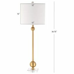 Cheap 🎁 JONATHAN Y Hollis 34" Metal Table Lamp, Set Of 2, Brass With Crystal Base 🤩 -Lamps Sales Store 851189b903910417 8384 w800 h800 b1 p0