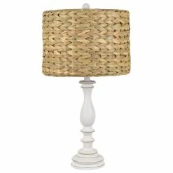 Cheapest 🔔 Crestview Collection Jenny White Rattan Table Lamp 🎁