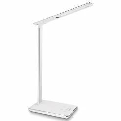 Brand new 🛒 W86 Trading Co., LLC Dimmable LED Desk Lamp, 4 Lighting Modes, White 🎉