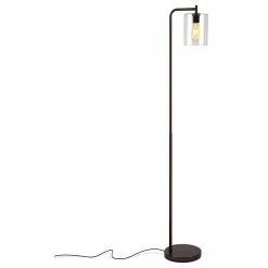 Best deal ✨ Brightech Elizabeth Industrial Floor Lamp With Glass Shade & Edison Bulb, Bronze ✔️