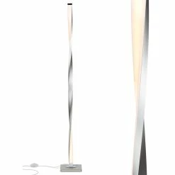 New โญ Brightech Helix - Modern LED Floor Lamp For Living Room Bright Lighting, Silver ๐งจ