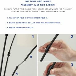 Hot Sale 🛒 Adesso Bowery 3-Arm Arc Lamp, Brushed Steel ❤️ -Lamps Sales Store 8a9162400ddbffa9 6985 w800 h800 b0 p0