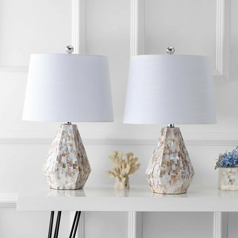Buy 🔔 JONATHAN Y Isabella 21" Seashell Table Lamp, Natural Ivory, Set Of 2 ✨ 6 Buy 🔔 JONATHAN Y Isabella 21" Seashell Table Lamp, Natural Ivory, Set Of 2 ✨ - Image 4