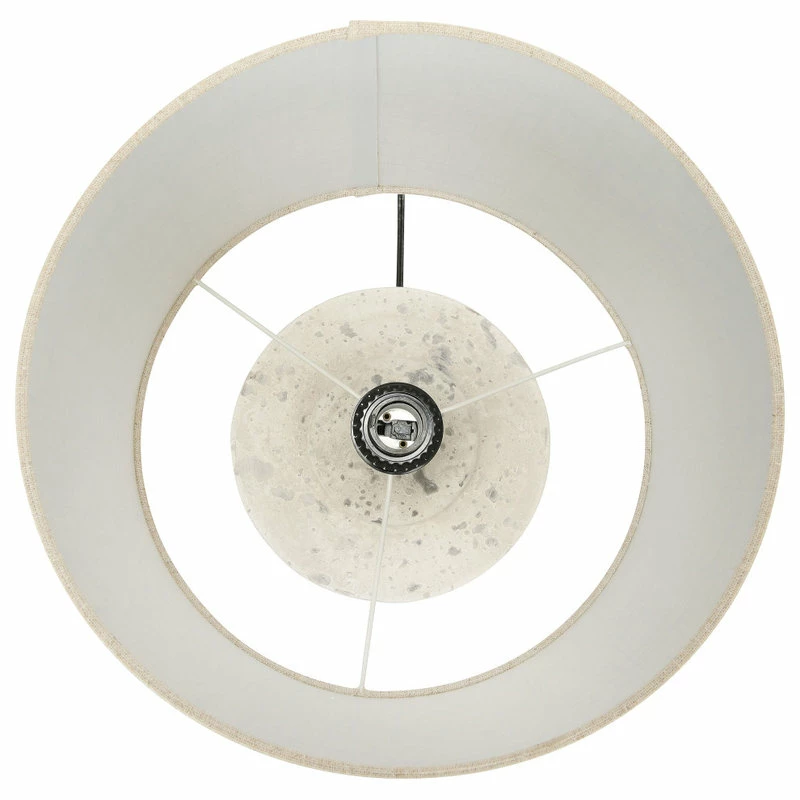 Outlet ๐ CREATIVE CO-OP 19.25" Cement Table Lamp With Linen Shade ๐ 5 Outlet ๐ CREATIVE CO-OP 19.25" Cement Table Lamp With Linen Shade ๐ - Image 3