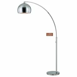 Wholesale 🎉 Artiva Alrigo 80" LED Arched Floor Lamp With Dimmer, Chrome 💯