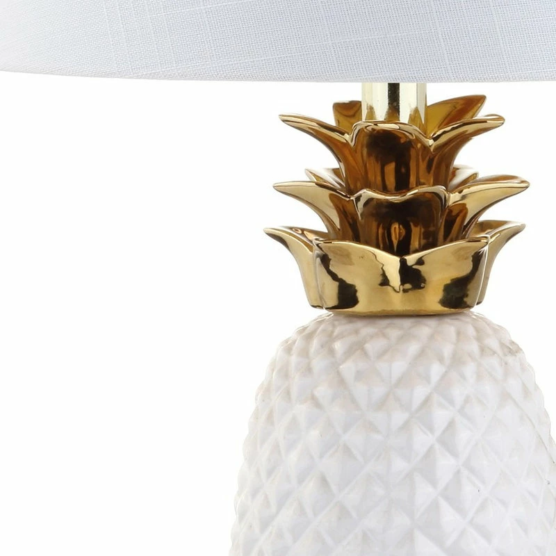 Discount โ๏ธ JONATHAN Y Pineapple 23'' Classic Vintage Ceramic LED Table Lamp, White/Gold ๐ 10 Discount โ๏ธ JONATHAN Y Pineapple 23'' Classic Vintage Ceramic LED Table Lamp, White/Gold ๐ - Image 8