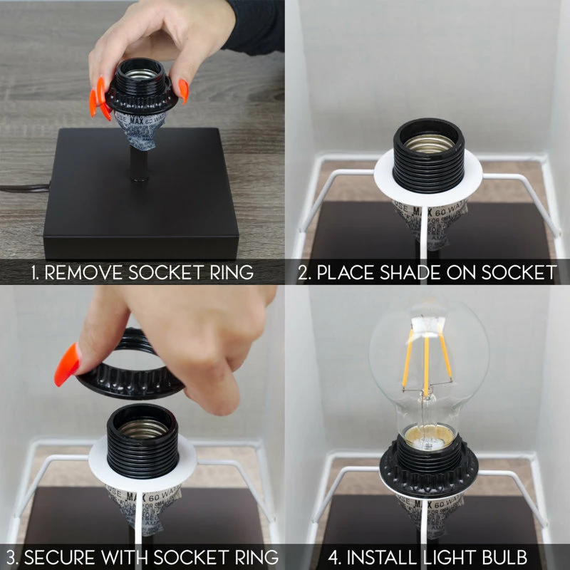 Promo ๐งจ Kira Home Lucerna 13" LED TOUCH Table Lamp, Nightstand Lamp For Bedroom, Fabric โ๏ธ 8 Promo ๐งจ Kira Home Lucerna 13" LED TOUCH Table Lamp, Nightstand Lamp For Bedroom, Fabric โ๏ธ - Image 6