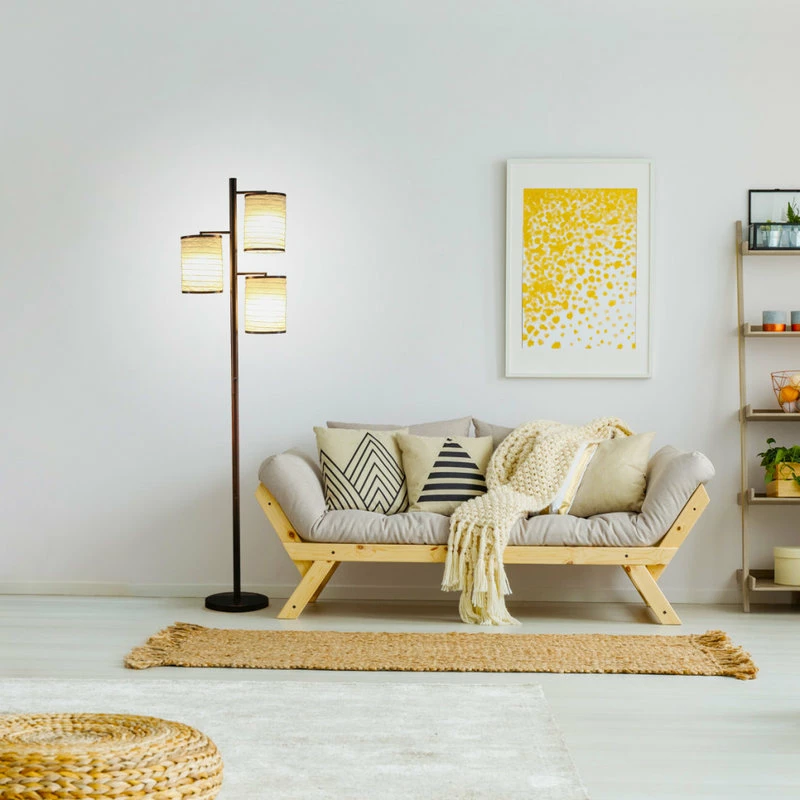 Brand new ๐ฅ Brightech Liam - Asian Lantern Shade Tree LED Floor Lamp, Oil Brushed Bronze ๐ 4 Brand new ๐ฅ Brightech Liam - Asian Lantern Shade Tree LED Floor Lamp, Oil Brushed Bronze ๐ - Image 2