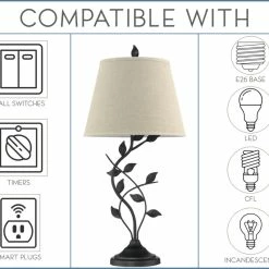 Best Pirce ๐ Kira Home Ambrose 31" Rustic Table Lamp, Beige Fabric Shade, Leaf Detailed Body โญ 14 Best Pirce ๐ Kira Home Ambrose 31" Rustic Table Lamp, Beige Fabric Shade, Leaf Detailed Body โญ -Lamps Sales Store 9691d2ba00c3d2eb 8649 w800 h800 b0 p0