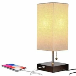 Hot Sale 🎉 Brightech Grace USB, LED Desk & Bedside Table Lamp, Havanah Brown 🌟
