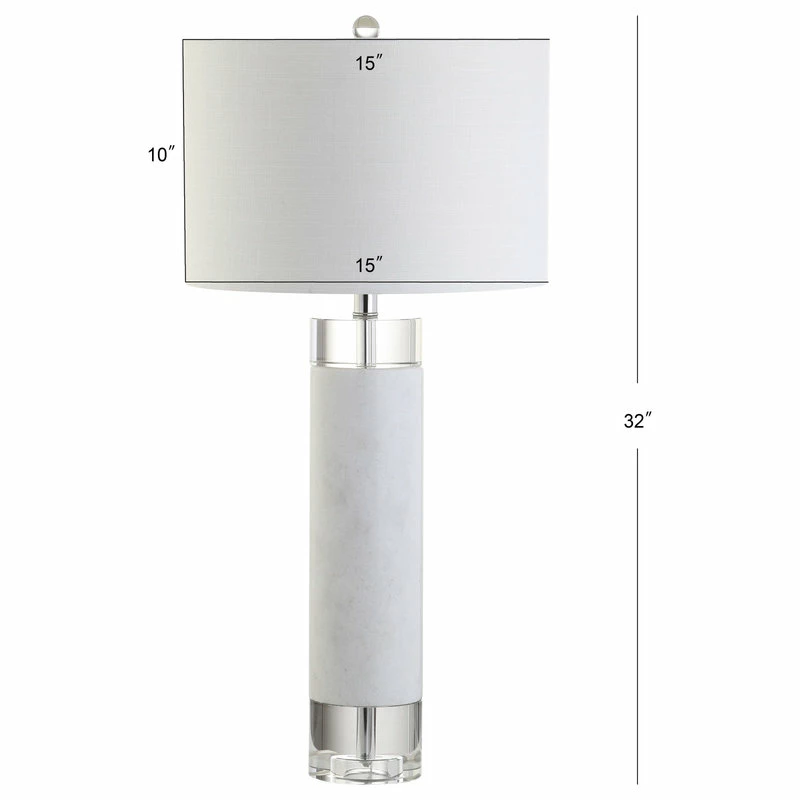 Best Sale ๐ JONATHAN Y Hunter 32" Marble And Crystal Table Lamp, White ๐งจ 10 Best Sale ๐ JONATHAN Y Hunter 32" Marble And Crystal Table Lamp, White ๐งจ - Image 8