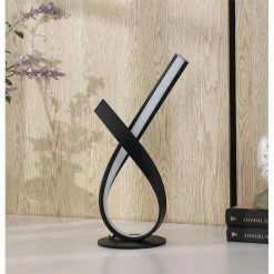 Hot Sale 🔔 ORE International 17" Abstract Upright Ribbon Bow Led Black Metal Table Lamp 🌟 -Lamps Sales Store 97d14dce00388aa3 8916 w800 h800 b0 p0