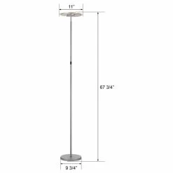 Cheapest 😉 Starry Sky Trading Inc LED Floor Lamp Dimmable Uplight Tall Standing Torchiere Lamp Silver Finish 🥰 15 Cheapest 😉 Starry Sky Trading Inc LED Floor Lamp Dimmable Uplight Tall Standing Torchiere Lamp Silver Finish 🥰 -Lamps Sales Store 9d71bdff0f512240 0235 w800 h800 b1 p0