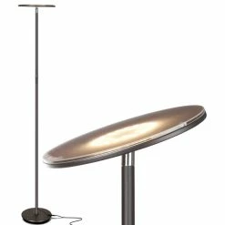 Best Pirce โค๏ธ Brightech Sky LED Torchiere Super Bright Floor Lamp - Contemporary Lamp, Dark Br ๐