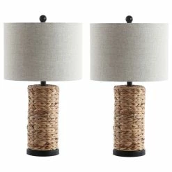 Cheapest 🔔 JONATHAN Y Elicia 25" Sea Grass Led Table Lamp, Natural, Set Of 2 ✨ -Lamps Sales Store a801d9830387c038 1195 w800 h800 b1 p0