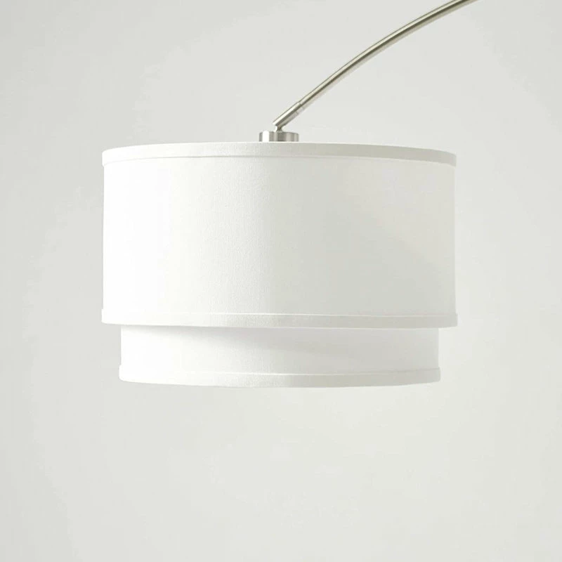 Deals ❤️ Brightech Mason - Arc Floor Lamp With Unique Hanging Drum Shade, Nickel 🤩 5 Deals ❤️ Brightech Mason - Arc Floor Lamp With Unique Hanging Drum Shade, Nickel 🤩 - Image 3