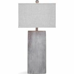 Budget ๐คฉ BASSETT MIRROR CO. Bassett Mirror Jonas Table Lamp In Cement Finish L3302TEC โ๏ธ
