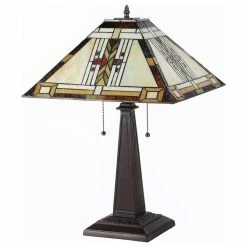 Brand new 🌟 CHLOE Lighting, Inc. Gode 2-Light Mission Table Lamp 🥰 -Lamps Sales Store ac6154010626c198 7997 w800 h800 b1 p0