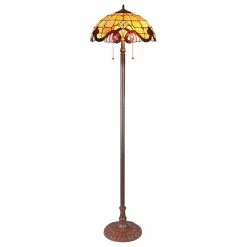 Best deal 🎁 CHLOE Lighting, Inc. CHLOE-Lighting ANNA Victorian 2-Light Dark Bronze Floor Lamp 18" Wide 👏