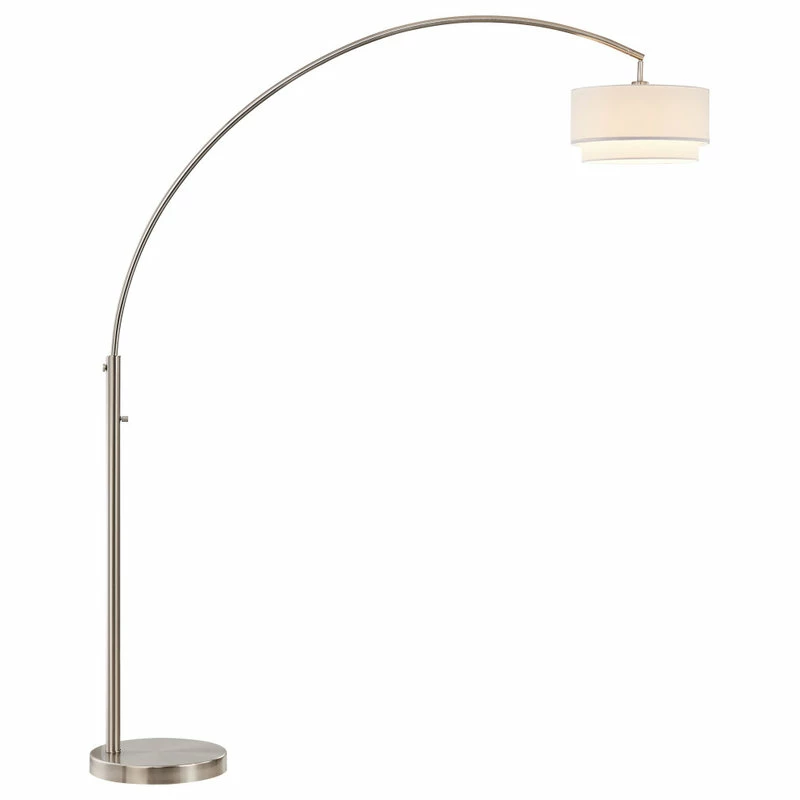 Outlet ๐ฏ ArtivaUSA Elena II 81 LED Arched Floor Lamp Double Shade, Satin Nickel ๐ 3 Outlet ๐ฏ ArtivaUSA Elena II 81 LED Arched Floor Lamp Double Shade, Satin Nickel ๐